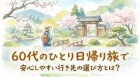 60代のひとり日帰り旅で安心しやすい行き先の選び方とは？
