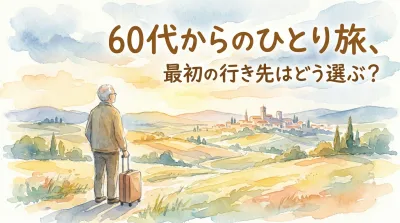 60代からのひとり旅、最初の行き先はどう選ぶ？