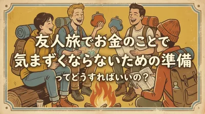 友人旅でお金のことで気まずくならないための準備ってどうすればいいの？