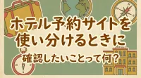 ホテル予約サイトを使い分けるときに確認したいことって何？