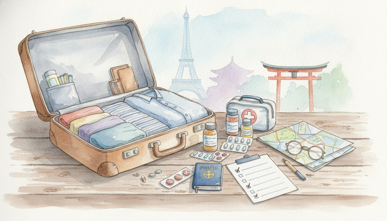 旅行に薬を持参するなら事前のリストアップと持ち込みルールの確認が不可欠です